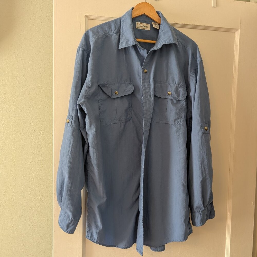 Men's LL Bean fishing shirt